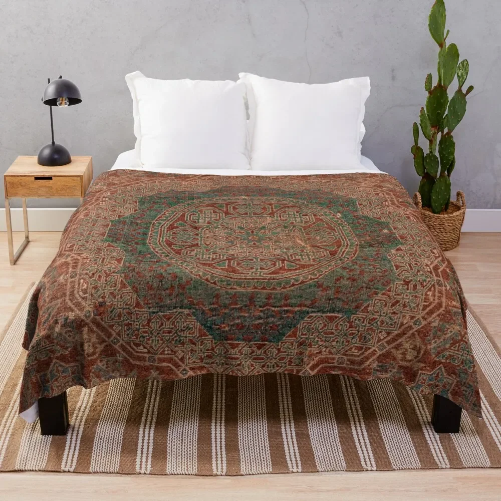 Bohemian Medallion I // 15th Century Old Distressed Red Green Colorful Ornate Accent Rug Pattern Throw Blanket for sofa Blankets
Bohemian Medallion I // 15th Century Old Distressed Red Green Colorful Ornate Accent Rug Pattern Throw Blanket for sofa Blankets