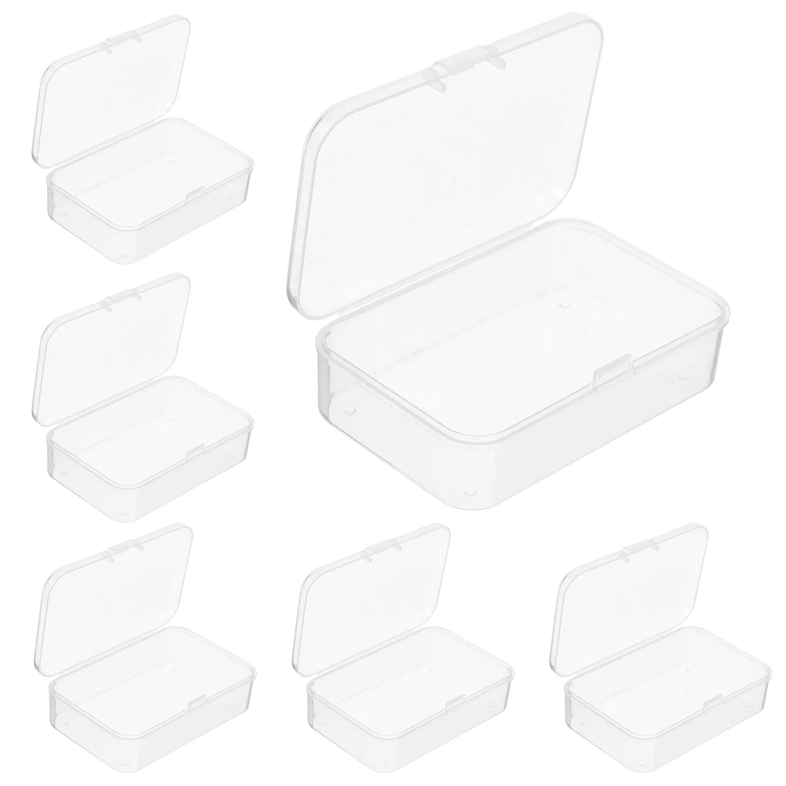 10pcs Small Clear Plastic Beads Storage Containers Box Transparent Boxes with Hinged Lid
10pcs Small Clear Plastic Beads Storage Containers Box Transparent Boxes with Hinged Lid