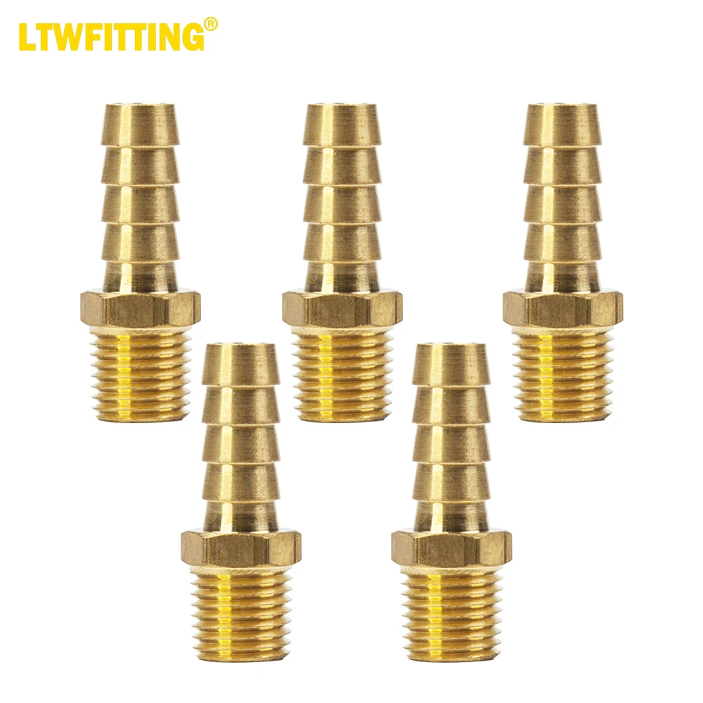 Латунный штуцер LTWFITTING, штуцер для шланга 3/8 дюйма x штуцер с наружной резьбой 1/4 дюйма, штуцер для топливного газа (комплект из 5 шт.)
Латунный штуцер LTWFITTING, штуцер для шланга 3/8 дюйма x штуцер с наружной резьбой 1/4 дюйма, штуцер для топливного газа (комплект из 5 шт.)