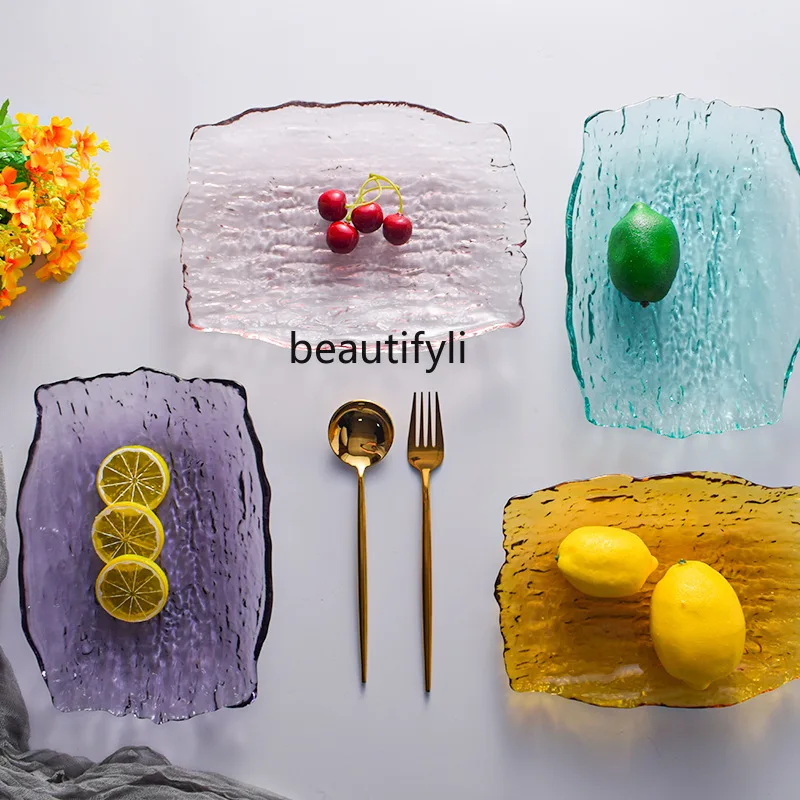 zqCreative Colored Glass Square Plate Fruit Plate Salad Dish Household Tree Pattern Plate
zqCreative Colored Glass Square Plate Fruit Plate Salad Dish Household Tree Pattern Plate