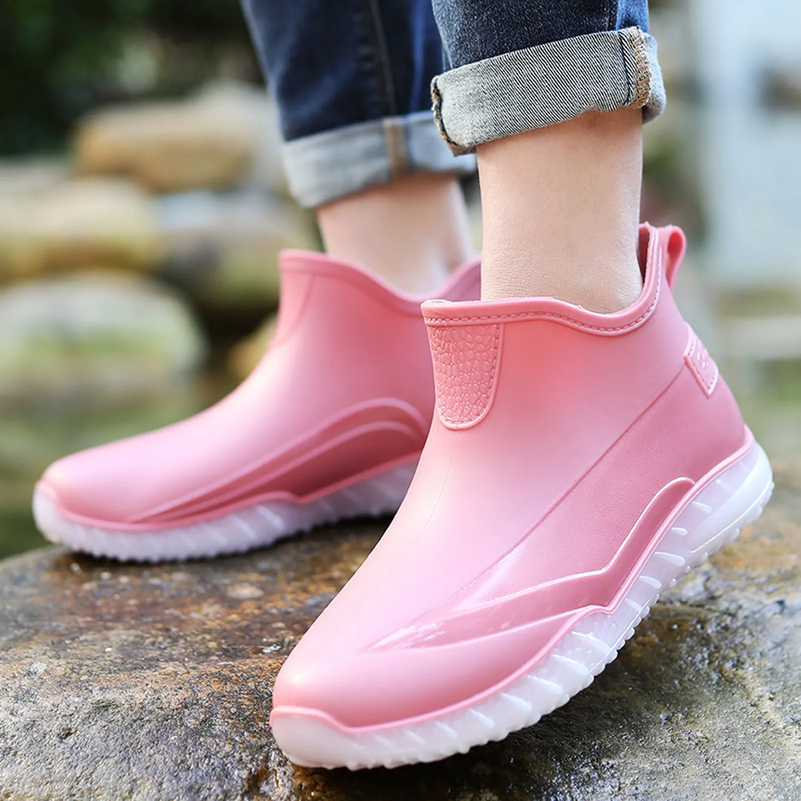 Rain Boots Women Walking Non Slip Waterproof Ankle Rainboots Rubber Rain Boots Frosted Outdoor Thick Bottom Waterproof Shoes
Rain Boots Women Walking Non Slip Waterproof Ankle Rainboots Rubber Rain Boots Frosted Outdoor Thick Bottom Waterproof Shoes