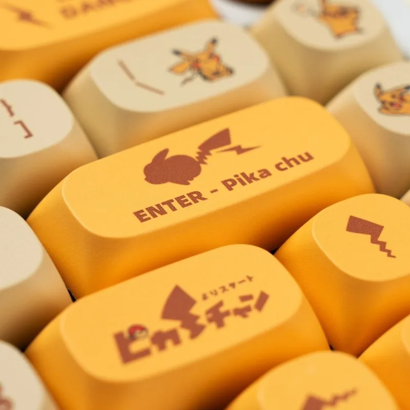 Pikachu Pokemon Anime Keycap PBT Sublimation Opaque MA High Mechanical Keyboard 129 Keys Small Complete Set Cute Collect Soft
Pikachu Pokemon Anime Keycap PBT Sublimation Opaque MA High Mechanical Keyboard 129 Keys Small Complete Set Cute Collect Soft