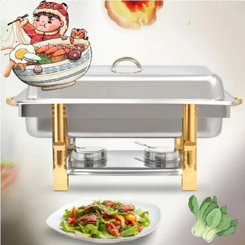 

9L Stainless Steel Chafer Chafing Dish Sets Buffet Catering Pans Stainless Steel Food Warmer Chafing Dish Heat Tank Food