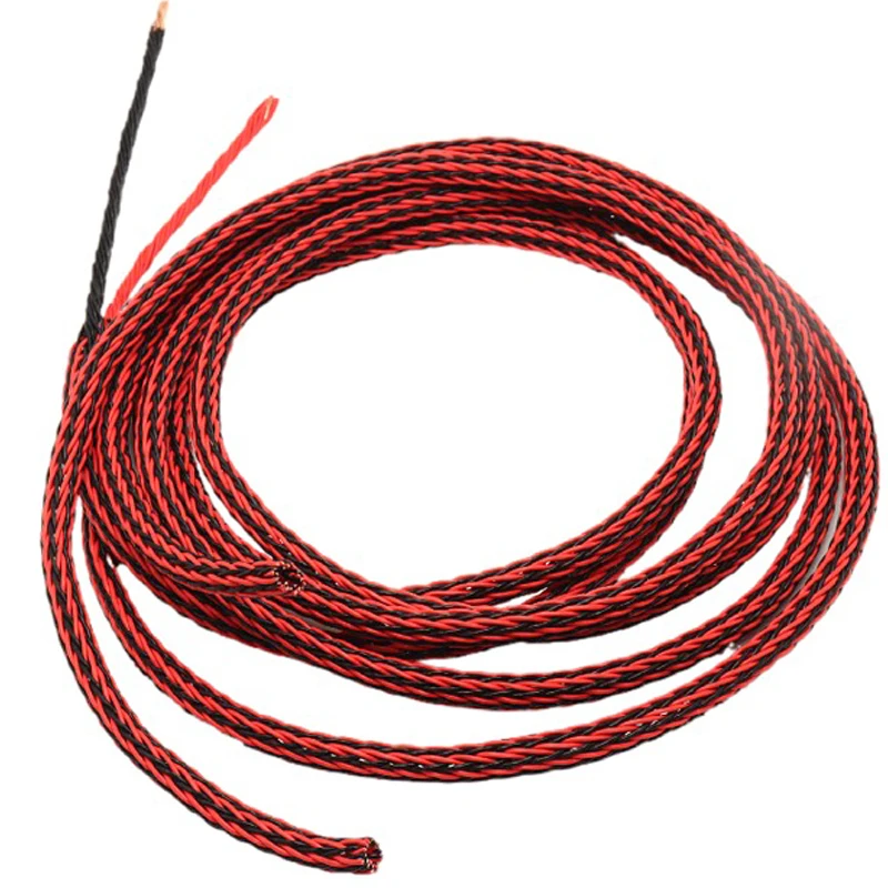One Meter Red 8TC 8core Twist Cable OCC Copper Wire Cable for HIFI Audio Speaker Amplifier Turntable CD Player 16 Strands
One Meter Red 8TC 8core Twist Cable OCC Copper Wire Cable for HIFI Audio Speaker Amplifier Turntable CD Player 16 Strands