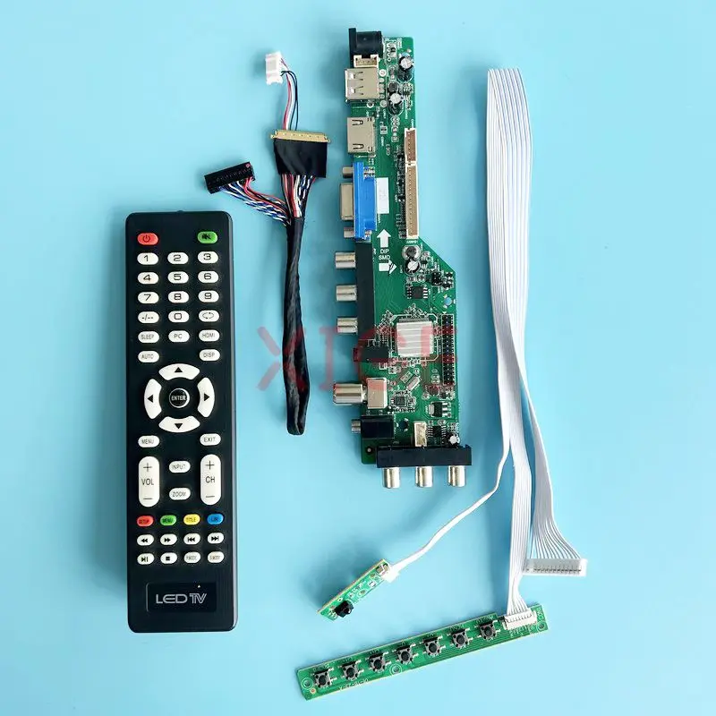 

Controller Board Fit BT140GW01 BT140GW02 BT140GW03 14" LVDS 40 Pin Digital Signal DVB Monitor 1366*768 2AV+USB+DHMI+VGA DIY Kit