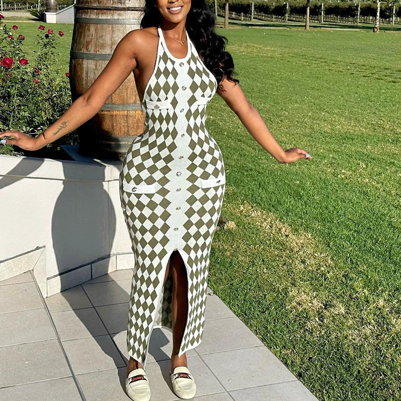 2023 New Summer Skinny Sleeveless Backless Girl's Dress For African Women Fashion Print Sexy Split Pencil Dresses Africa Cloth
2023 New Summer Skinny Sleeveless Backless Girl's Dress For African Women Fashion Print Sexy Split Pencil Dresses Africa Cloth