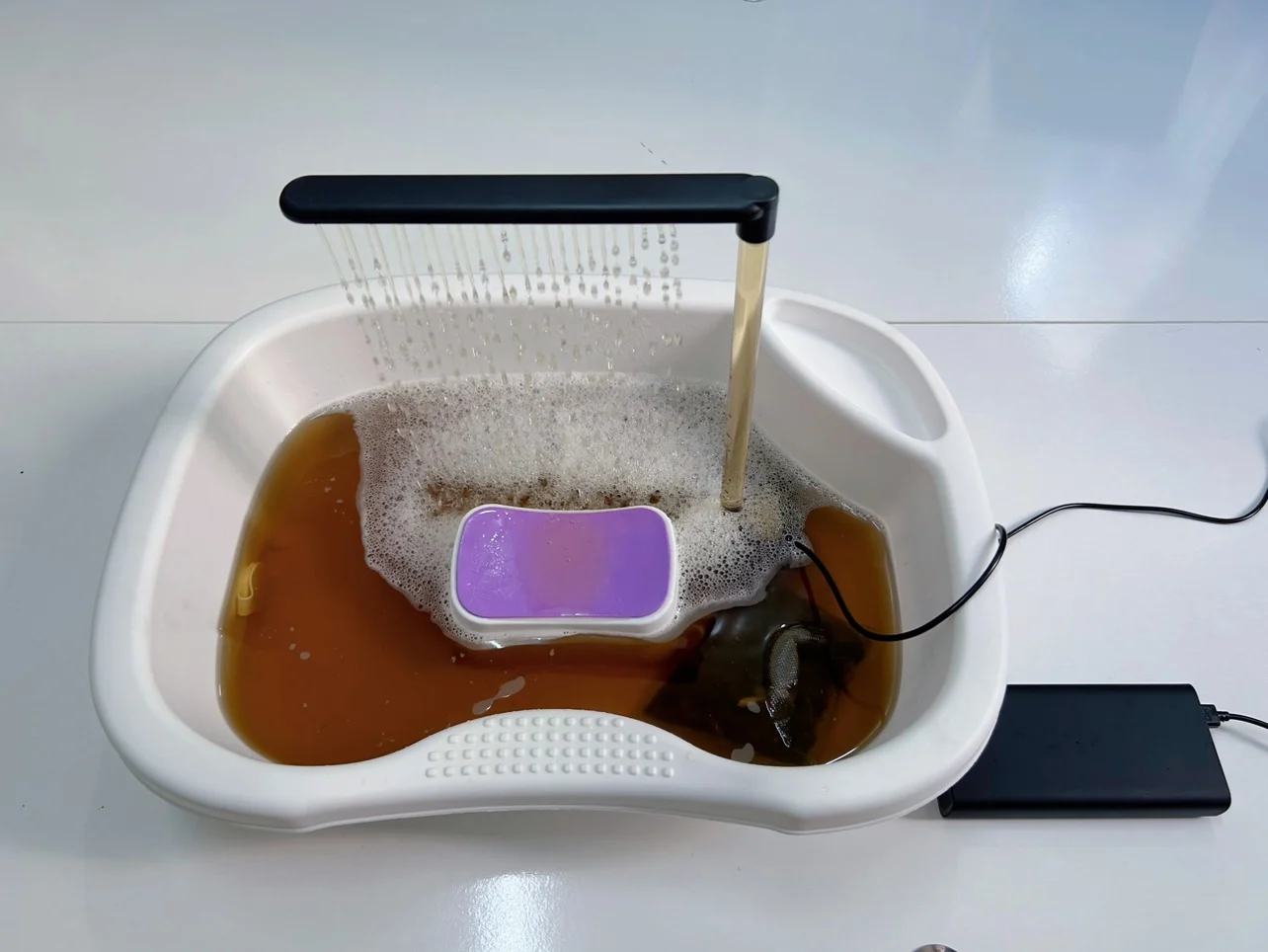 

Head-soaking basin lying flat water circulation head-healing instrument for household use; traditional Chinese medicine washing