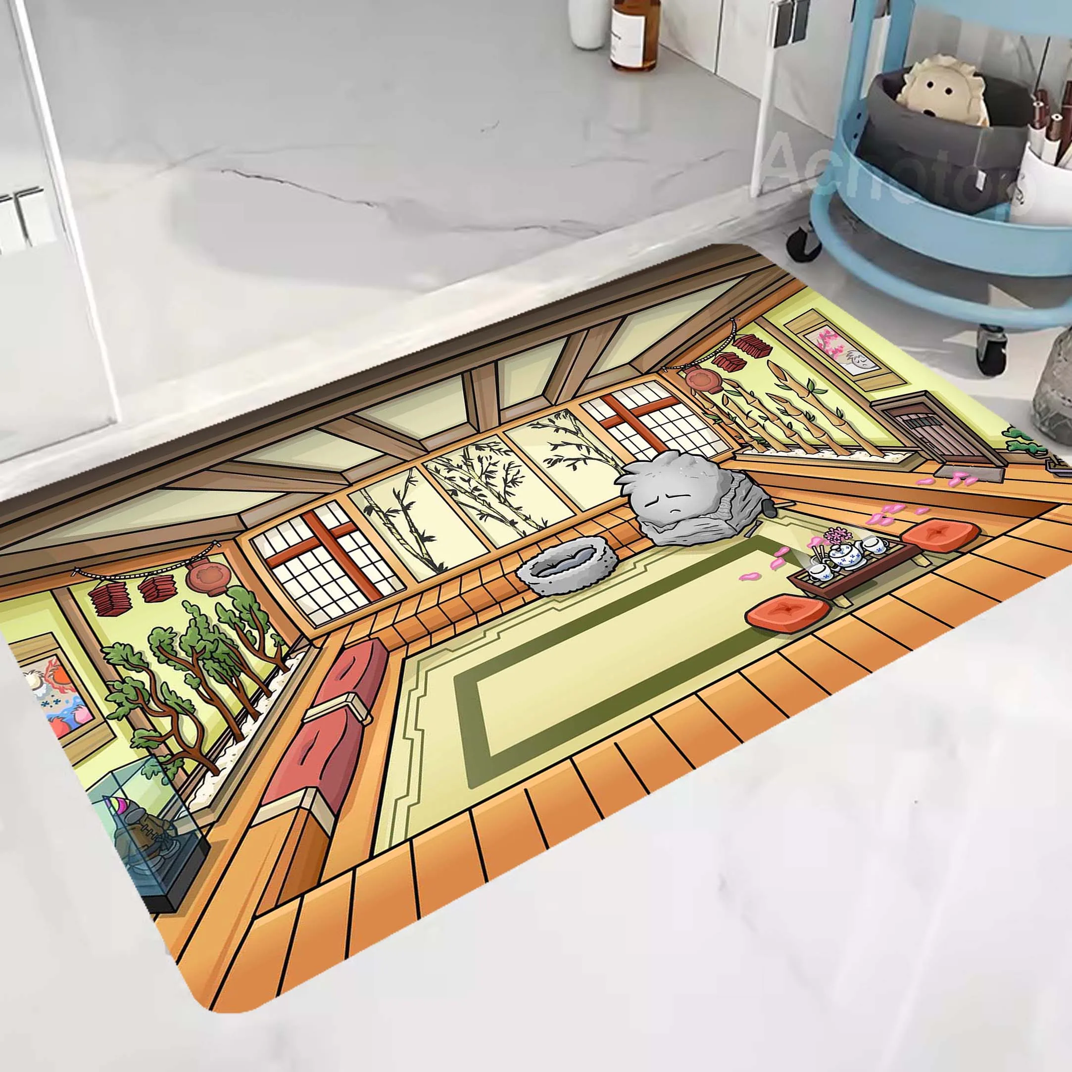 Japanese Store Pattern Carpet Kitchen Mat For Living Room Rug Home Bedroom Balcony Anti-Slip Carpet Diatom Floor Mat 50x160cm
Japanese Store Pattern Carpet Kitchen Mat For Living Room Rug Home Bedroom Balcony Anti-Slip Carpet Diatom Floor Mat 50x160cm
