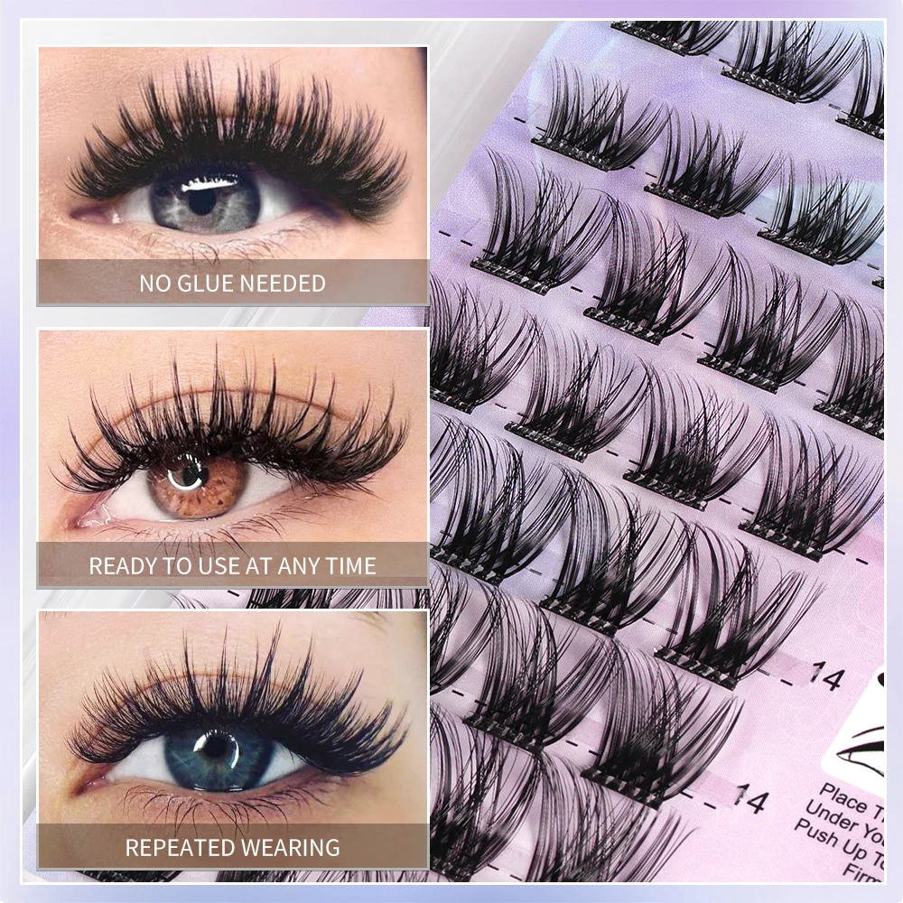 False Lashes No Glue Required Segmented Eyelashes Clusters Eyelash Not Irritating Eyelash Extension Make Up Tools
False Lashes No Glue Required Segmented Eyelashes Clusters Eyelash Not Irritating Eyelash Extension Make Up Tools