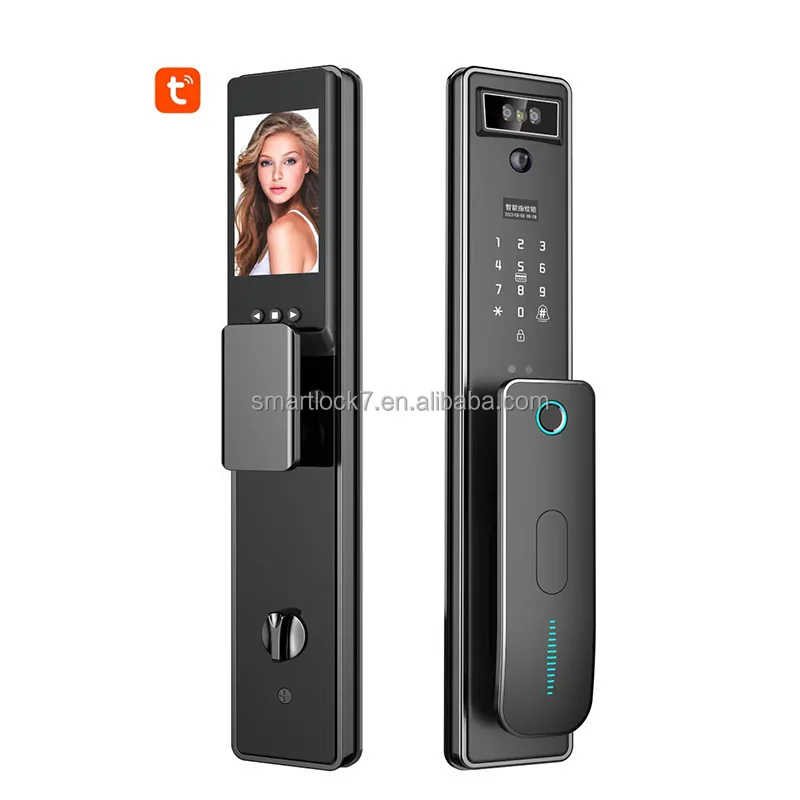 WIFI Tuya APP Control QR Card Fingerprint Door Lock Digital Lock Intelligent Electric Smart Door Lock With Camera
WIFI Tuya APP Control QR Card Fingerprint Door Lock Digital Lock Intelligent Electric Smart Door Lock With Camera