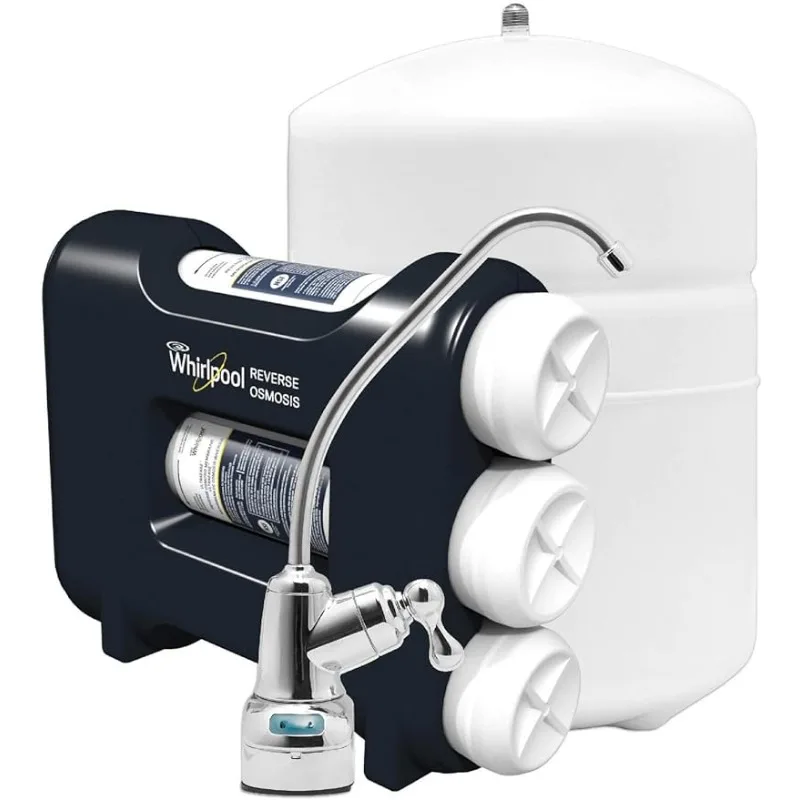 Reverse Osmosis (RO) Water Filtration System With Chrome Faucet | Easy To Replace UltraEase Filter Cartridges, 14" x 13" x 15"
Reverse Osmosis (RO) Water Filtration System With Chrome Faucet | Easy To Replace UltraEase Filter Cartridges, 14" x 13" x 15"