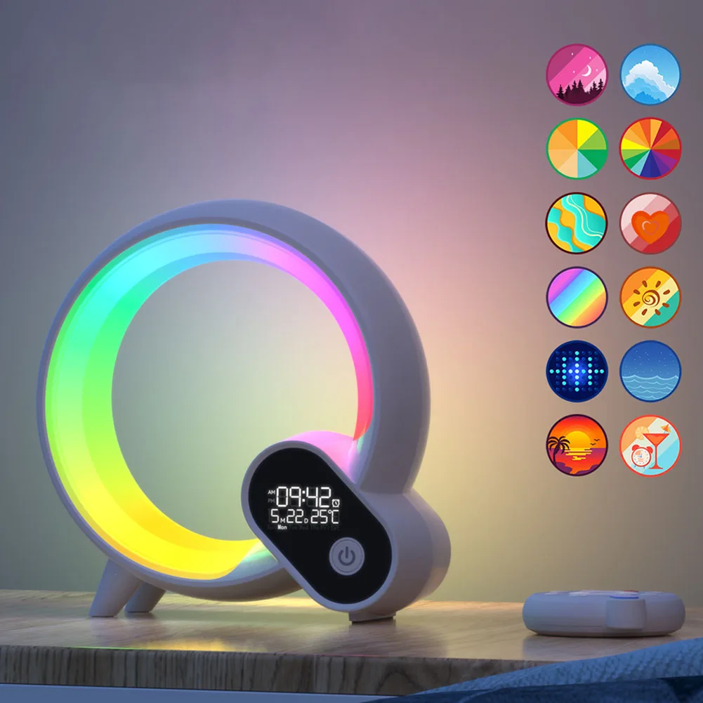 Sunrise Alarm Clock Wake Up Light Noise Sound Machine Smart APP Control LED Night Light Colorful Atmosphere
Sunrise Alarm Clock Wake Up Light Noise Sound Machine Smart APP Control LED Night Light Colorful Atmosphere