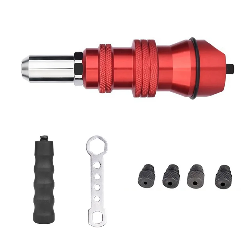 Electric Rivet Tools Adapter 2.4 -4.8Mm Rivet Nut Tool Bit Adapter Insert Nut Pull Riveting Tool Cordless Rivet Tool
Electric Rivet Tools Adapter 2.4 -4.8Mm Rivet Nut Tool Bit Adapter Insert Nut Pull Riveting Tool Cordless Rivet Tool