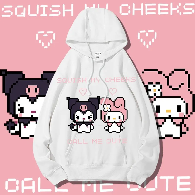 

Sanrio Joint Hoodie Women Japanese Two Yuan Kulomi Melody Hooded Coat Girls Spring And Autumn Clothing