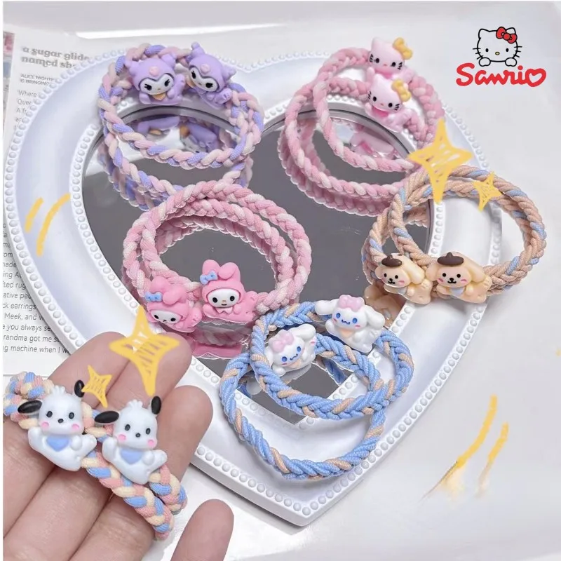 Sanrio anime cartoon new cute braided Melody cinnamon rolls small rubber band hair ring tied hair female head rope wholesale
Sanrio anime cartoon new cute braided Melody cinnamon rolls small rubber band hair ring tied hair female head rope wholesale