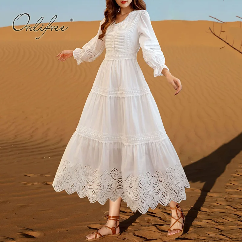 Ordifree 2022 Summer Women Long Party Dress Hollow Out Embroidery Vintage Vocation Maxi Tunic Beach Dress
Ordifree 2022 Summer Women Long Party Dress Hollow Out Embroidery Vintage Vocation Maxi Tunic Beach Dress