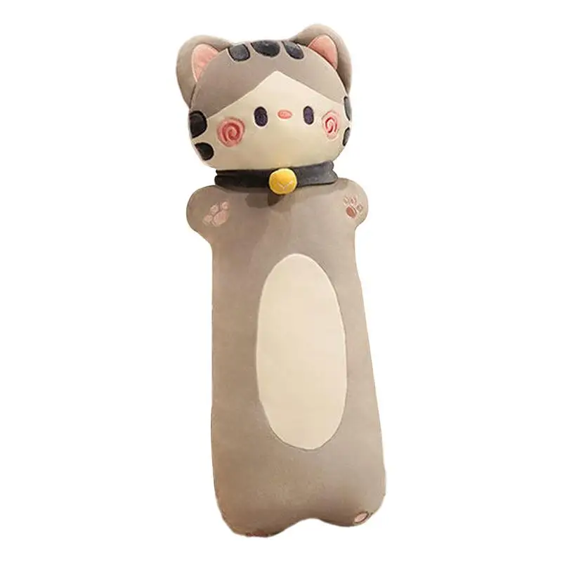 Большая подушка для тела кошки, милая кукла, длинная подушка, удобная подушка в форме кошки, плюшевая игрушка, мягкая мультяшная подушка для обнимания