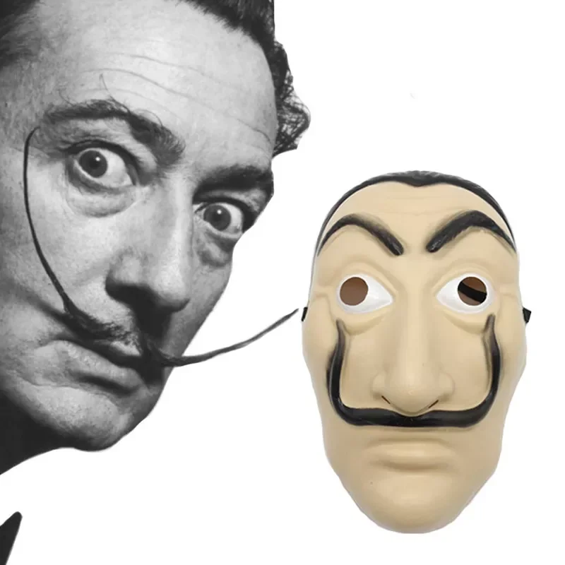 

Money Heist The House of Paper La Casa De Papel Mask for Men Women Salvador Dali Mask Halloween Carnival Christmas Dali Mask