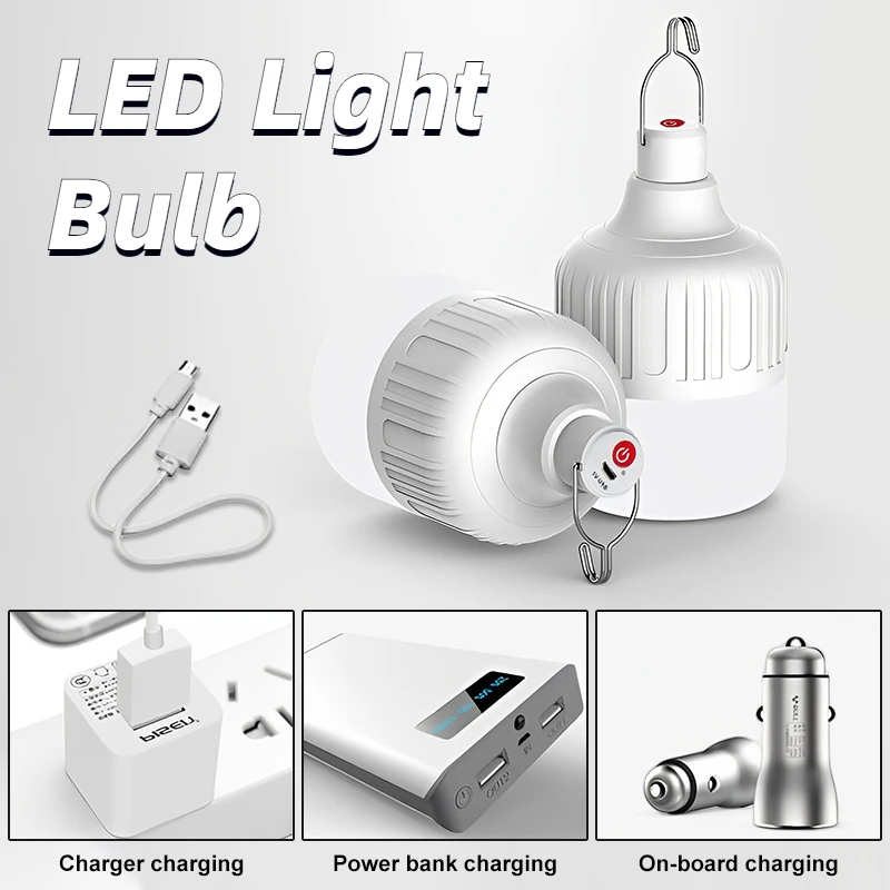 Portable LED Lanterns Outdoor Emergency Light USB Rechargeable 30-200W Emergency Lamp Bulb Battery tente familiale camping Light
Portable LED Lanterns Outdoor Emergency Light USB Rechargeable 30-200W Emergency Lamp Bulb Battery tente familiale camping Light