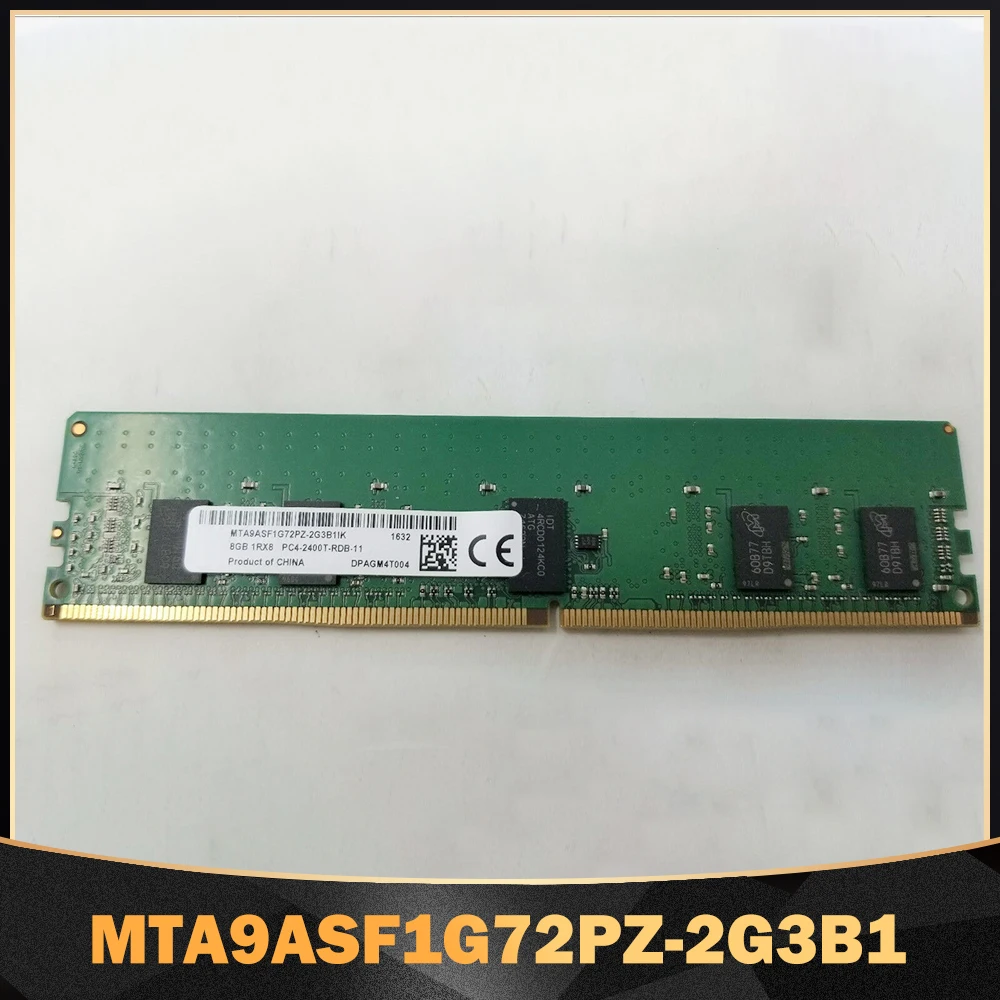 

1PCS RAM 8G 8GB 1RX8 DDR4 2400 REG For MT Memory MTA9ASF1G72PZ-2G3B1