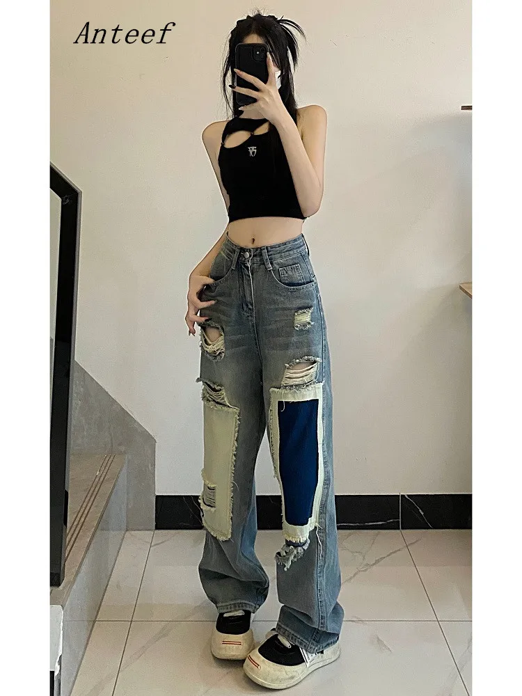 spring summer autumn casual loose new baggy jean vintage patchwork jeans for women high waist 2023 denim trousers wide leg pants
spring summer autumn casual loose new baggy jean vintage patchwork jeans for women high waist 2023 denim trousers wide leg pants