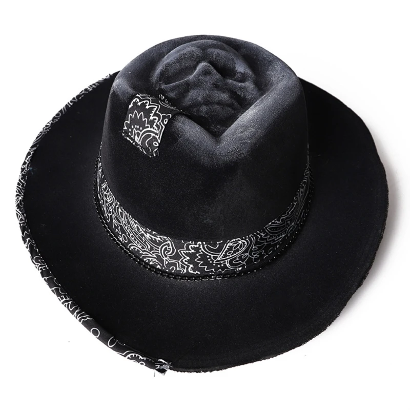 L93F Spooky Skull Cowboy Hat Cool Punk Headwear for Halloween Party Celebrations
L93F Spooky Skull Cowboy Hat Cool Punk Headwear for Halloween Party Celebrations