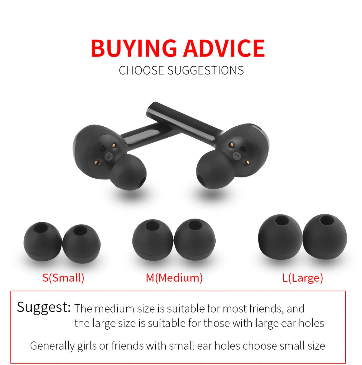3Pairs Ear Tips for Redmi AirDots 2 Earbuds Tips AirDots XIAOMI Bluetooth Mini Eartips B&O Beoplay E8 Headphone Ear Tips 3Pairs Ear Tips for Redmi AirDots 2 Earbuds Tips AirDots XIAOMI Bluetooth Mini Eartips B&O Beoplay E8 Headphone Ear Tips