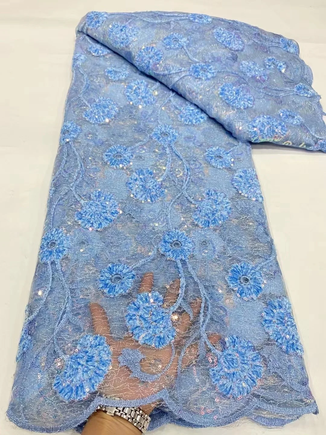 2023 Latest Luxury Lace Fabric Sequins Laces Embroidery French Net Tulle Lace Fabric for Wedding Dress 5Yards Lace For Sewing
2023 Latest Luxury Lace Fabric Sequins Laces Embroidery French Net Tulle Lace Fabric for Wedding Dress 5Yards Lace For Sewing