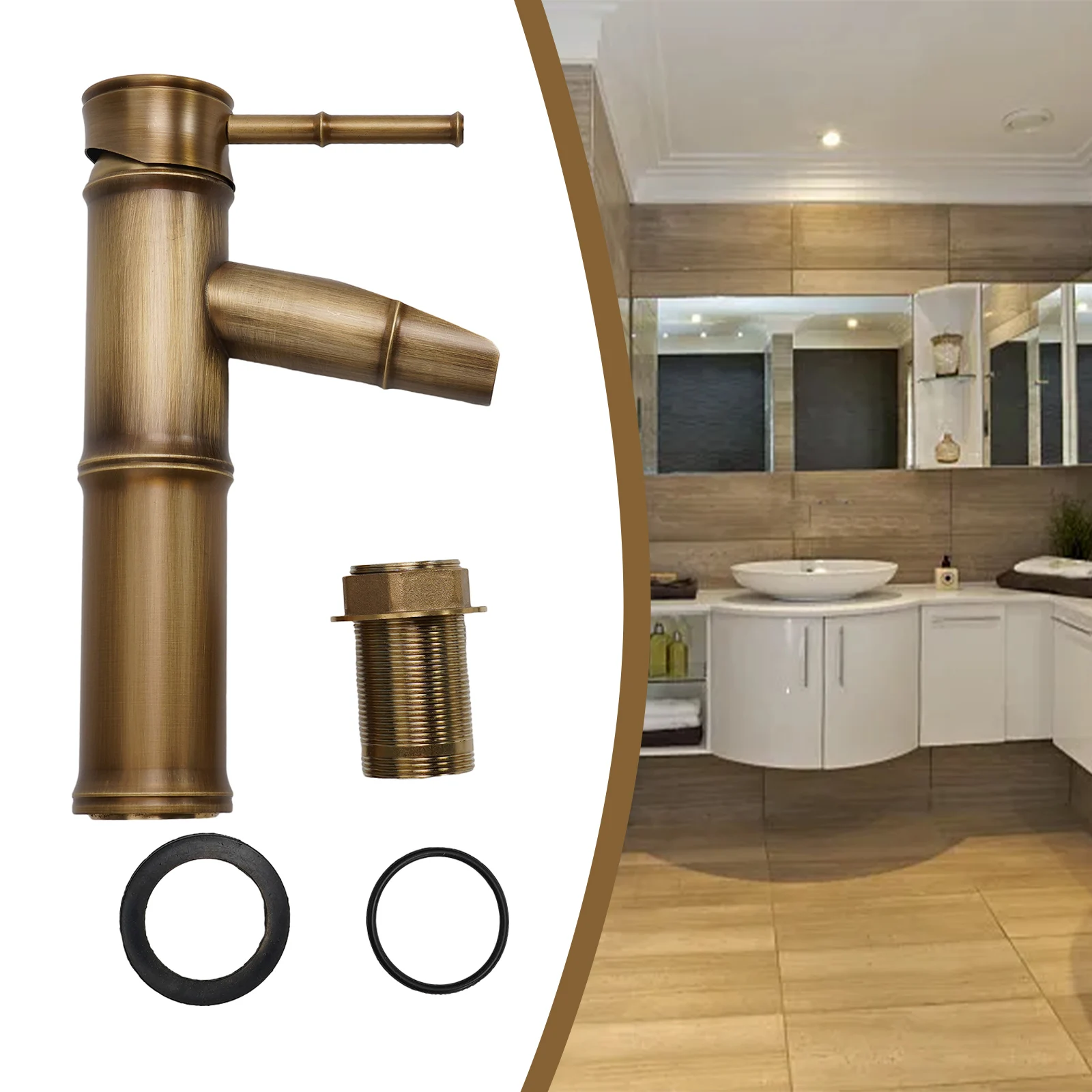 Basin Faucet Antique Brass Bamboo Shape Faucet Sink Mixer Faucet Single Handle For Kitchen Bathroom Family Hotel Bathtub
Basin Faucet Antique Brass Bamboo Shape Faucet Sink Mixer Faucet Single Handle For Kitchen Bathroom Family Hotel Bathtub
