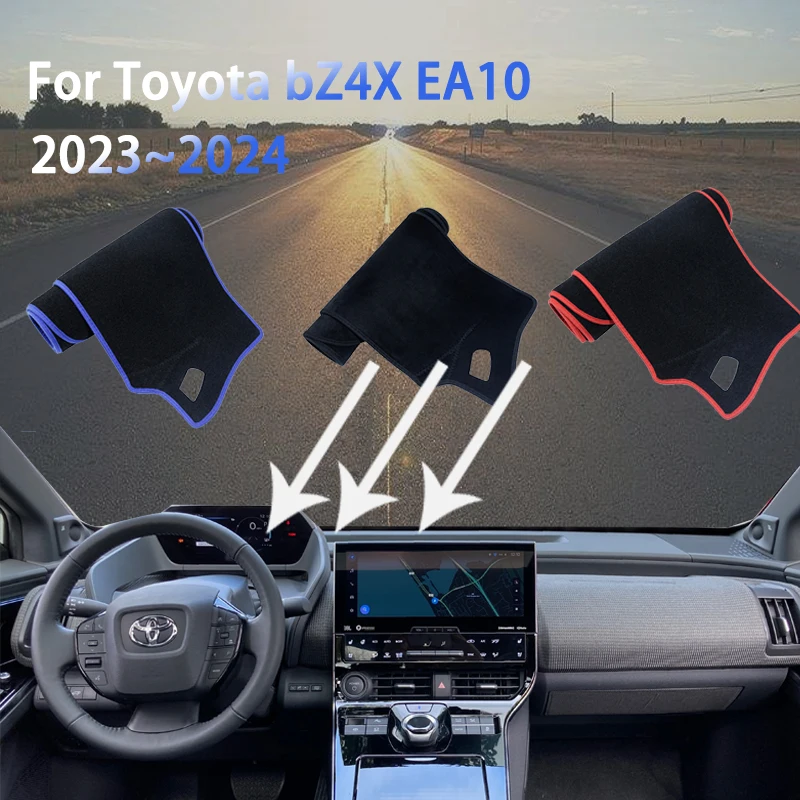 

For Toyota bZ4X EA10 Subaru Solterra 2023 2024 Auto Dashboard Cover Mat Dustproof Non-slip Sunshade Carpet Car Accessories