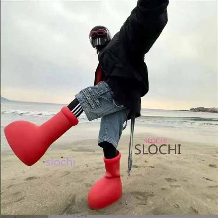 Women Men‘ Walk Red Boots Rain Boot Show Shoes Spring Autumn Big Round Toe Thick Bottom Flat Rubber Sole Non-slip Cartoon Boots
Women Men‘ Walk Red Boots Rain Boot Show Shoes Spring Autumn Big Round Toe Thick Bottom Flat Rubber Sole Non-slip Cartoon Boots