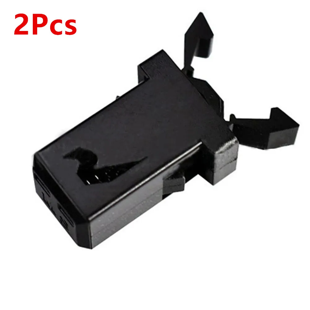 

Auto Accessories Sweeper Console Latch Car Sunglasses Holder Plastic Metal Unique Locking 2pcs Black Durability
