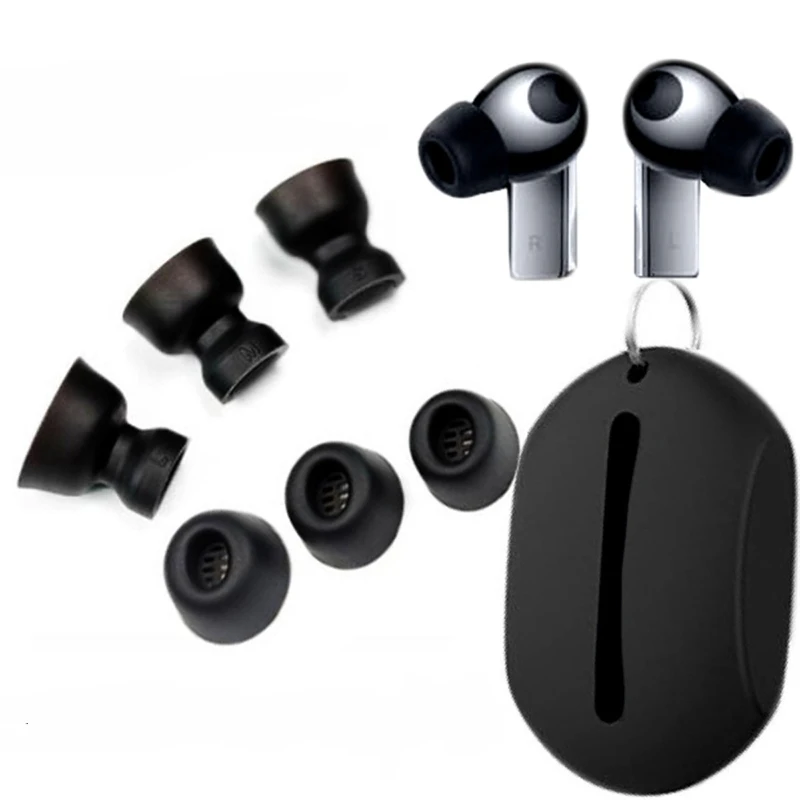 3Pairs Ear Pads Headphones Earphone Tips Silicone Ear Tips L M S In-ear Earphone Covers Earbuds Eartips for Huawei Freebuds Pro
3Pairs Ear Pads Headphones Earphone Tips Silicone Ear Tips L M S In-ear Earphone Covers Earbuds Eartips for Huawei Freebuds Pro
