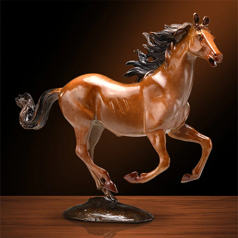 Pure Copper Horse Statue Speedy Success Horse Figurine Sculpture Craft Ornament Living Room Office Home Decoration Business Gift 
Pure Copper Horse Statue Speedy Success Horse Figurine Sculpture Craft Ornament Living Room Office Home Decoration Business Gift