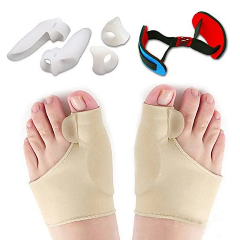 7pcs/set Soft Bunion Protector Toe Straightener Toe Separating Silicone Toe Separators Thumb Feet Care Foot Pain Easese Care Set
7pcs/set Soft Bunion Protector Toe Straightener Toe Separating Silicone Toe Separators Thumb Feet Care Foot Pain Easese Care Set