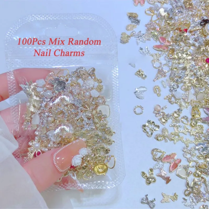 100Pcs/Bag Luxury Zircon Gold Nail Art Jewelry Alloy Mixed Gems Random Crystals Rhinestones For Manicure Decoration Charms &HJ##
100Pcs/Bag Luxury Zircon Gold Nail Art Jewelry Alloy Mixed Gems Random Crystals Rhinestones For Manicure Decoration Charms &HJ##