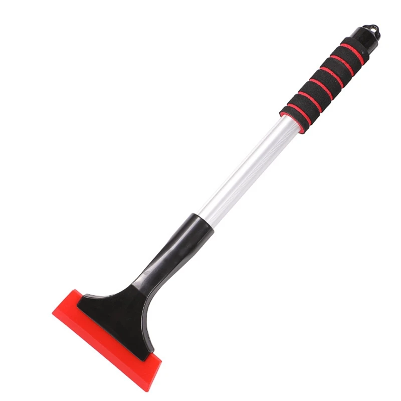 

Extendable Ice Scraper Snow Brush Detachable Snow Removal Tool With Foam Handle 360° Pivoting Brush Head Snow Scraper