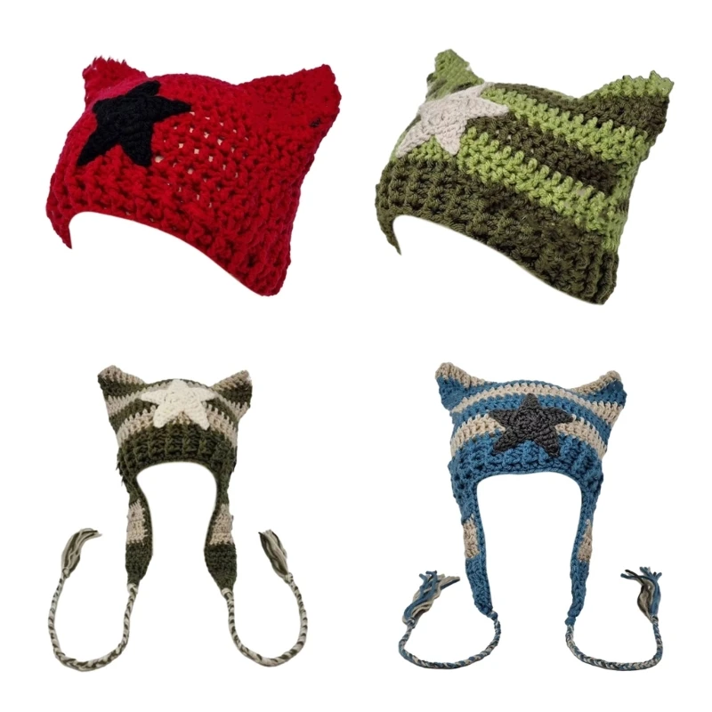 Модная шапка-бини с кошачьими ушками, милые шапки в полоску со звездами для девочек, головные уборы для фотографий T8NB
Модная шапка-бини с кошачьими ушками, милые шапки в полоску со звездами для девочек, головные уборы для фотографий T8NB