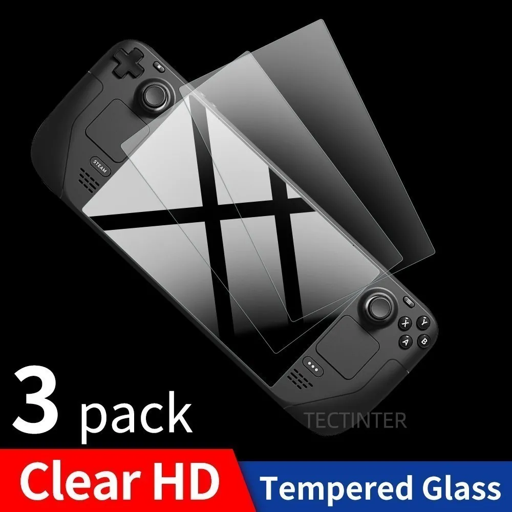 Premium Tempered Glass for Valve Steam Deck Game Console 9H Screen Protector Anti-Scratch Guard Film for Steam Deck Accessories
Premium Tempered Glass for Valve Steam Deck Game Console 9H Screen Protector Anti-Scratch Guard Film for Steam Deck Accessories