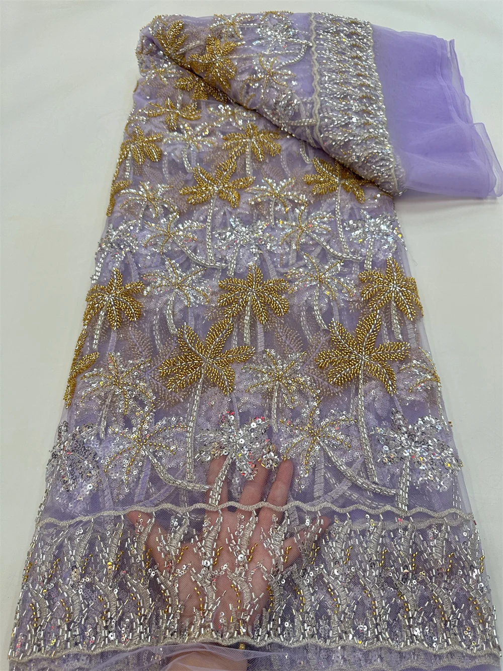 Nigerian Groom Lace Fabrics African Lace Fabric High Quality Lace Embroidery Sequins Beaded French Lace Fabric For Dress QF0746
Nigerian Groom Lace Fabrics African Lace Fabric High Quality Lace Embroidery Sequins Beaded French Lace Fabric For Dress QF0746