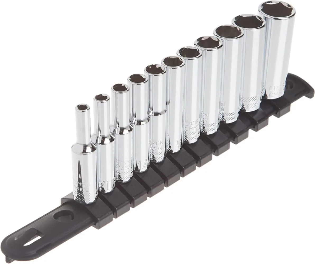 Набор розеток CRAFTSMAN, SAE, привод 1/4 дюйма, 6 Pt., 11 шт. (CMMT12050) 
Набор розеток CRAFTSMAN, SAE, привод 1/4 дюйма, 6 Pt., 11 шт. (CMMT12050)