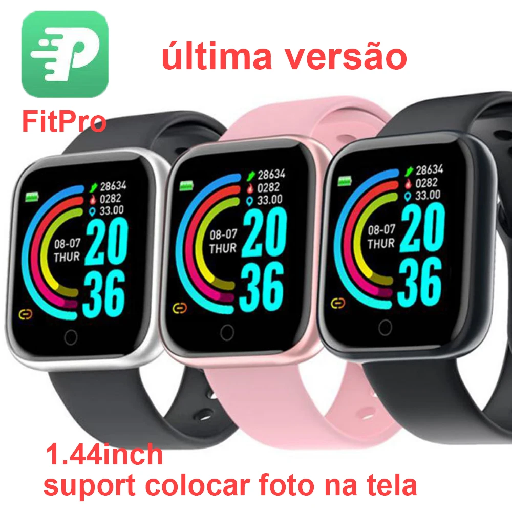 Водонепроницаемые Смарт-часы Y68 D20 с Bluetooth пульсометром и тонометром | Электроника