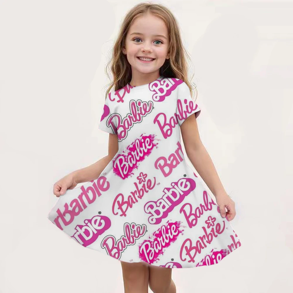 Summer girl dress cute 3D printed Barbie princess girl dress fashionable children's party performance dress
Summer girl dress cute 3D printed Barbie princess girl dress fashionable children's party performance dress