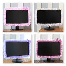 Lace Fabric Computer Frame Cover Monitor Screen Dust Cover with Elastic Pen Pocket Bow Home Decorations
Lace Fabric Computer Frame Cover Monitor Screen Dust Cover with Elastic Pen Pocket Bow Home Decorations