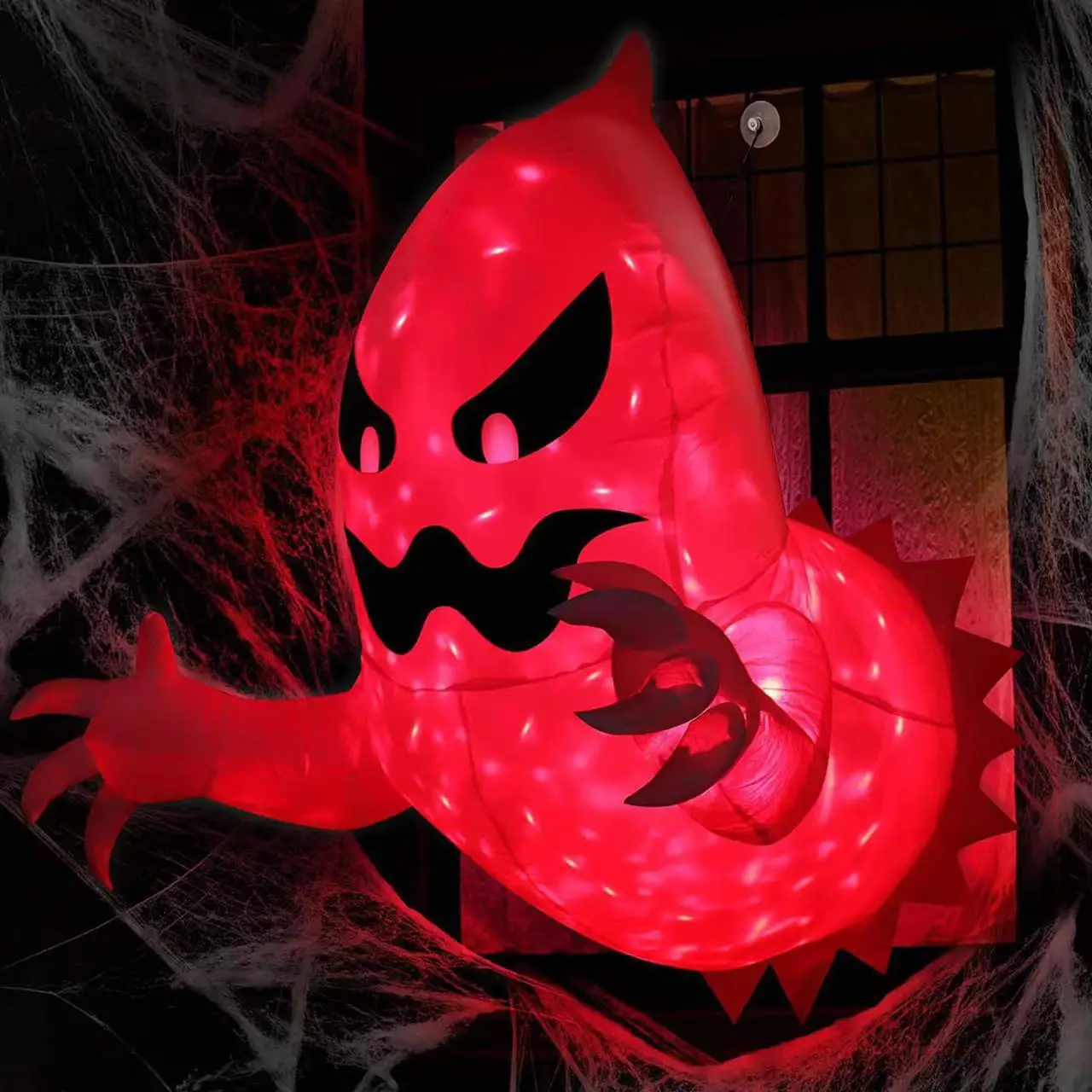 

Halloween Inflatable Ghost 1.4m Unique Giant Window Ghost Scary Phantom Coming Out Of Window Inflatable Halloween Party Decor