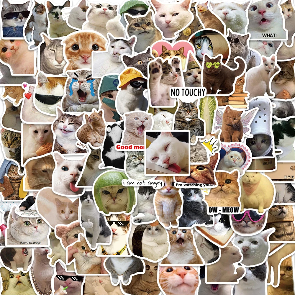 10/30/50/100pcs Funny Classic Cats Meme Stickers Creative Animal Cartoon Sticker Laptop Suitcase Bike Notebook Kids Decal Toys
10/30/50/100pcs Funny Classic Cats Meme Stickers Creative Animal Cartoon Sticker Laptop Suitcase Bike Notebook Kids Decal Toys