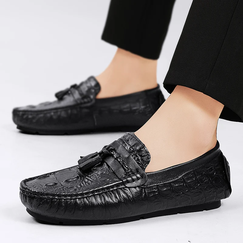 

Mens Driving Shoes Male Cow Genuine Leather Penny Loafers Men Casual Shoes Man Moccasins Slip On Men's Flats Fashion Men Shoes