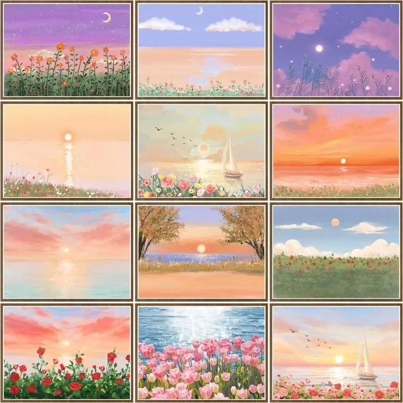 CHENISTORY Diy Frame Picture By Number Moon Scenery Coloring By Number Flower Paint On Canvas For Adults Home Decoration
CHENISTORY Diy Frame Picture By Number Moon Scenery Coloring By Number Flower Paint On Canvas For Adults Home Decoration