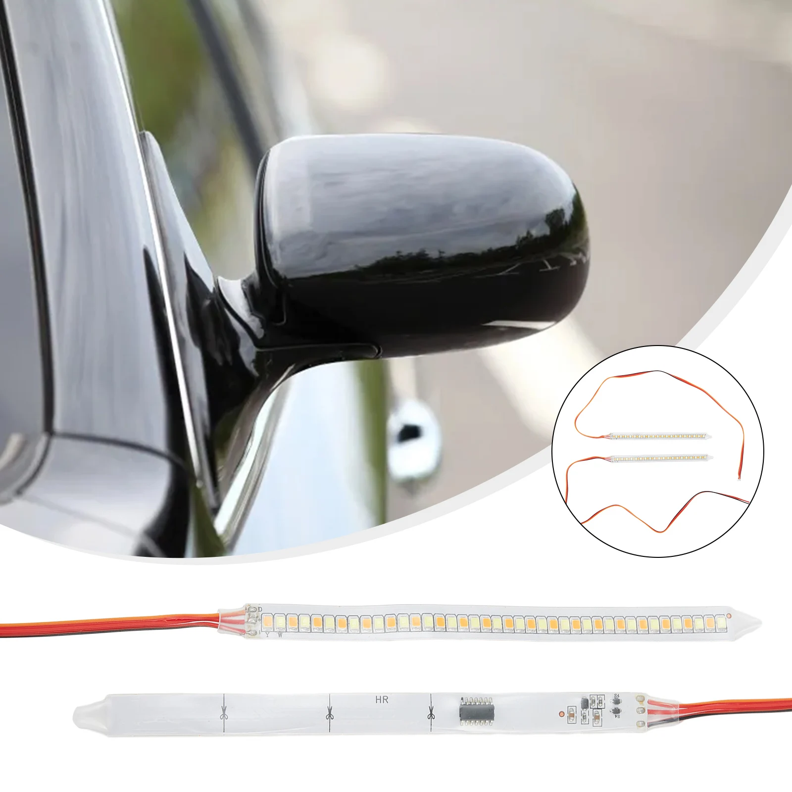 1pc 14/18cm Car Rearview Mirror Indicator Lamp DRL Streamer Light Strip Tape LED Flowing Turn Signal Lamp Amber LED Car Light
1pc 14/18cm Car Rearview Mirror Indicator Lamp DRL Streamer Light Strip Tape LED Flowing Turn Signal Lamp Amber LED Car Light