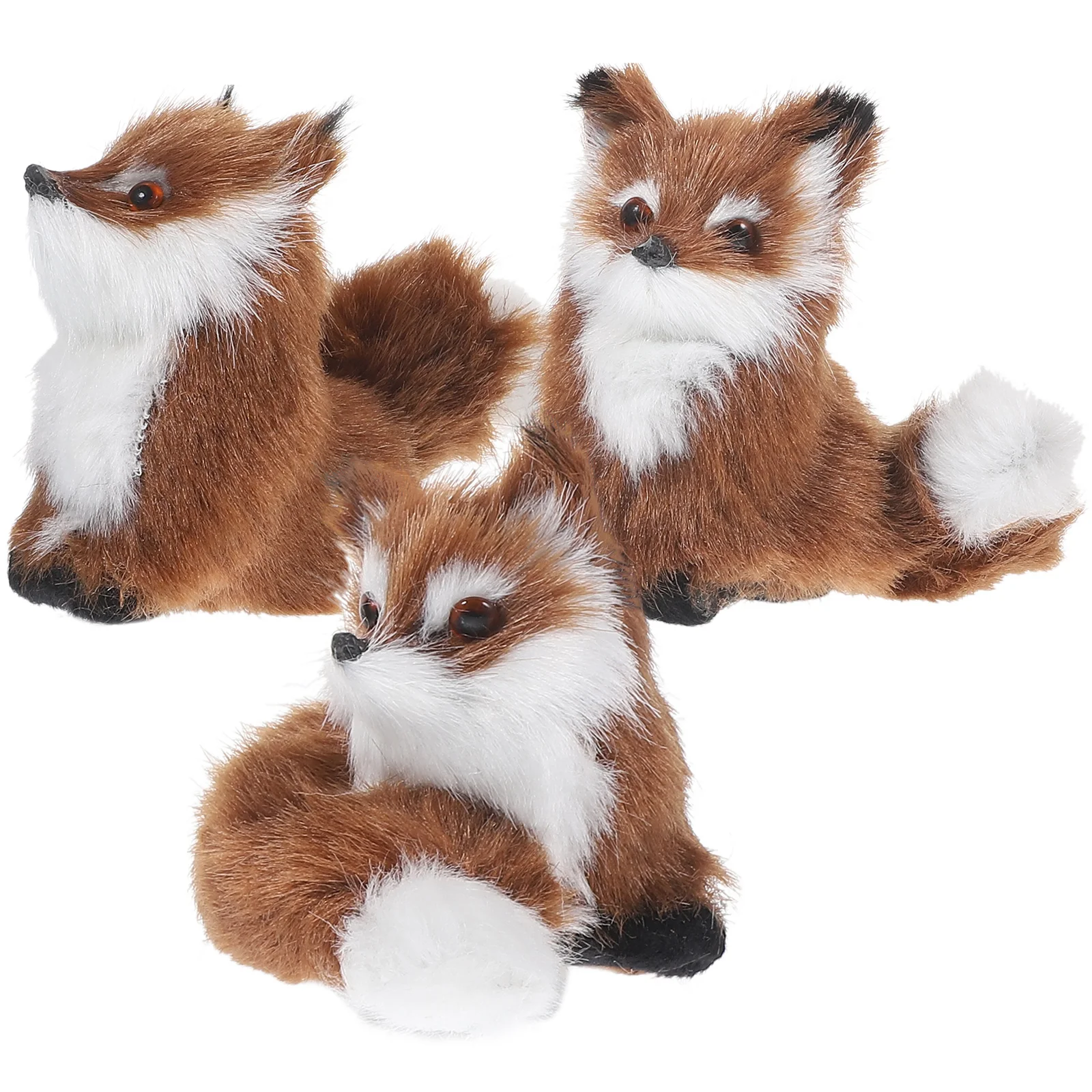 3 Pcs Stuffed Toy Plush Fox Pendant Furry Animal Statuette Figurines Small Decoration Christmas Tree
3 Pcs Stuffed Toy Plush Fox Pendant Furry Animal Statuette Figurines Small Decoration Christmas Tree